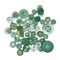 Buttons Galore & More DIY Button Art Frame Kit, Winter Mitten Design with Snowflakes, Wood Frame, Turquoise and Green Buttons, Wall Decor Craft Set, Ages 6+